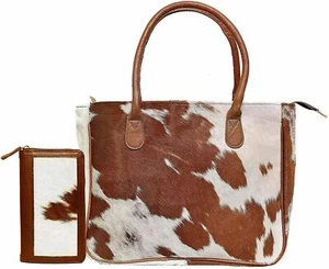 Handtasche Schulter Groß Rindsleder Damen Geldbörse Tragetasche Leder Tasche Schultertasche Messenger - Bild 1 von 7