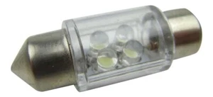 31mm ALTA POTENCIA LED Festoon Bombilla en Blanco con 4x LED Protector Vidrio - Imagen 1 de 1