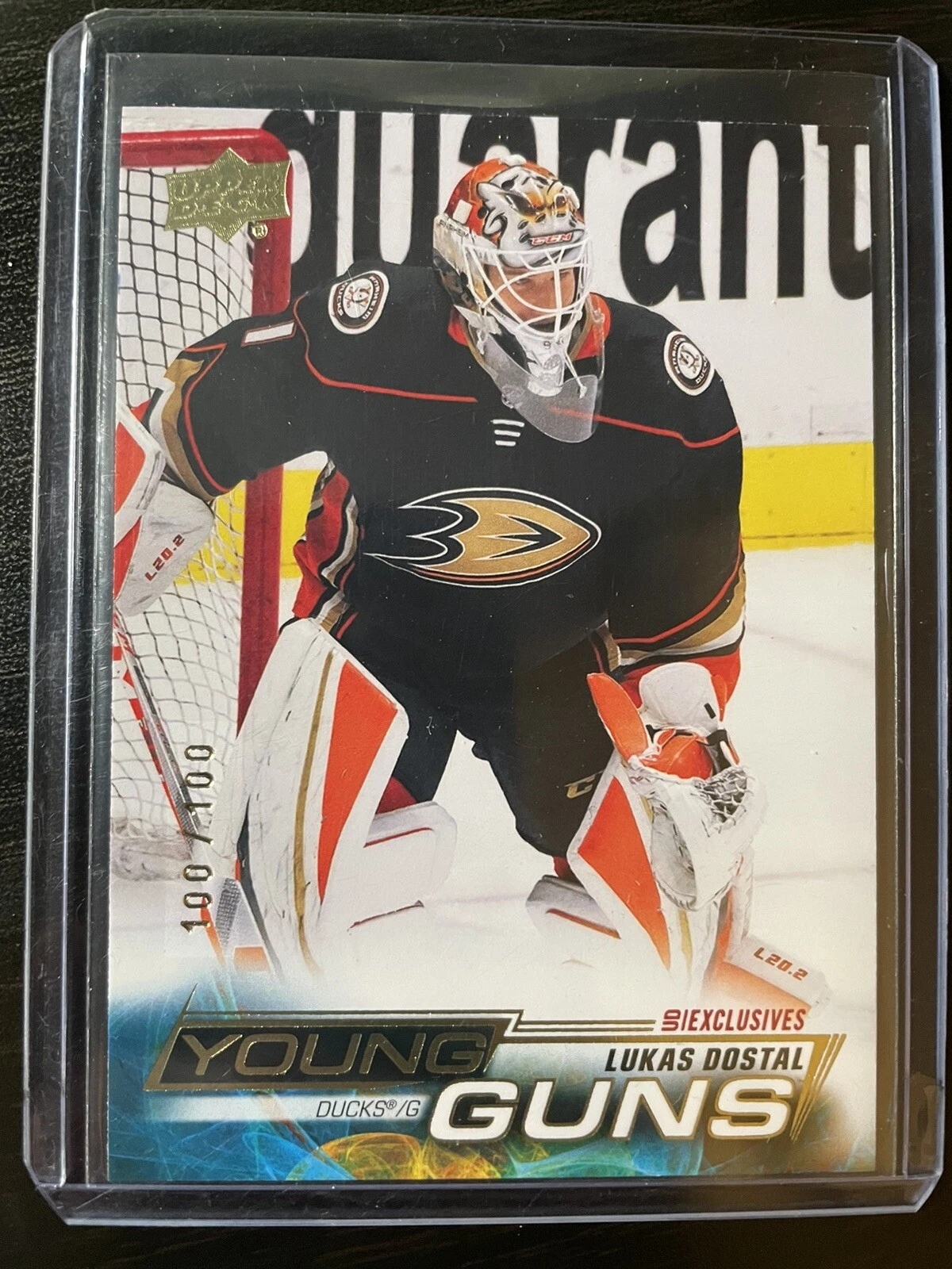 22-23 Upper Deck Series 1 Hockey Young Guns Exclusives #203 Lukas Dostal 100/100