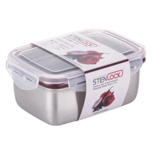 STENLOCK Classic Stainless Steel Side lunch Box 1000ml Rectangle NO 6 - Picture 1 of 2