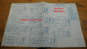 1908 Original American Locomotive Company Blue Print of Link Motion Lever Pin - Picture 1 of 3