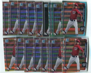 (18) 2015 Bowman Chrome Draft Reynaldo López Lote #168 - Bravos - Todos los refractores - Imagen 1 de 1