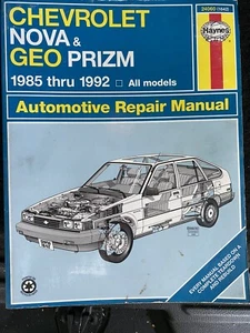 Haynes Repair Manual 24060 Nova Geo Prism 1985-1992 - Bild 1 von 3