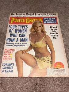 Police Gazette Magazine October 1970 Richard Burton Liz Taylor MLB all stars - Picture 1 of 10