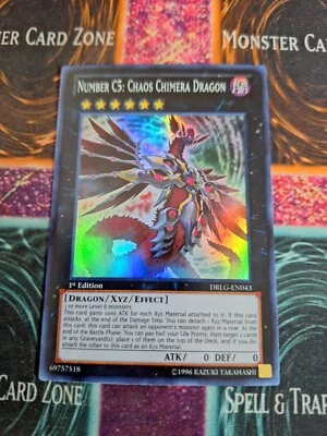 Yu-Gi-Oh! Number C5: Chaos Chimera Dragon DRLG-EN043 Super 1st Edition NM a1/ - Image 1 of 4