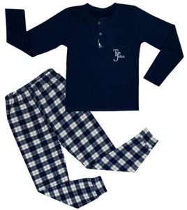 Boys Pyjamas Cotton Set Two Piece Pyjamas House Suit Nightwear - Picture 1 of 9