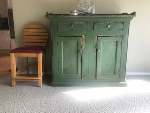 Antique Green Buffet/cabinent Cover