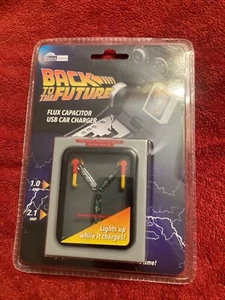 ThinkGeek Back To The Future Flux Capacitor USB Car Charger Rare HTF NEW Sealed - Picture 1 of 2
