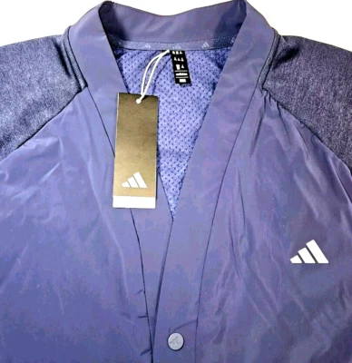 NEW ADIDAS, MENS SIZE 2XL, ULTIMATE365 TOUR🔵CARDIGAN GOLF⛳SWEATER, MSRP $150.00 - Image 1 of 4