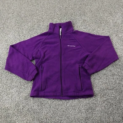 Jaqueta Columbia Meninas 14/16 Suéter de Lã Roxo Moletom Caminhada Juventude Crianças - Imagem 1 de 4