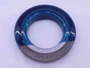 2 1/2 8 NPT L1 PIPE THREAD RING GAGE 2.5 2.50 2.500 2.5000 N.P.T. NATIONAL TAPER - Picture 1 of 1