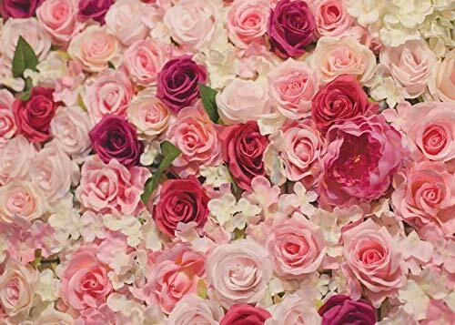 Flowers Backdrops Pink Curtain Backdrop Weeding Bridal Shower Photo Studio Props - Image 1 of 1