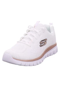 Zapatillas deportivas Skechers para mujer GRACEFUL GET CONNECT blancas doradas - Imagen 1 de 5