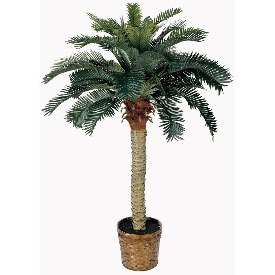 Sago faux Palm Tree Realistic Plant Natural 4ft Decor - Image 1 of 1
