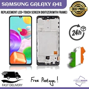 Samsung Galaxy A41 LCD Screen Display + Touch Digitizer With Frame - Replacement - Afbeelding 1 van 4