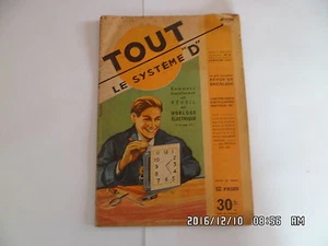 SYSTEM D NR. 61 01/1951 ELEKTRISCHER UHR WECKER LENKRADUNTERSTAND NIEDRIGER HOF D38 - Bild 1 von 1