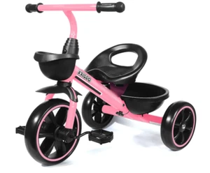 Tricycle for 2-5 Year Olds - Pink Toddler Trike With Gift for 24 Month to 4 Year - Picture 1 of 9