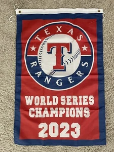 Texas Rangers 2023 World Series Champions Banner/Flag 2’ x 3’ - Picture 1 of 2