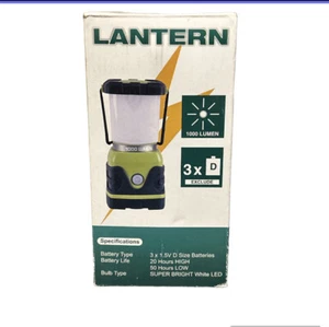 Portable Camping 1000 Lumen LED Lantern Light Battery Powered - Picture 1 of 8