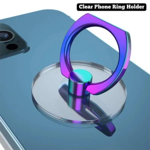 Béquille Support Anneau Téléphone Transparent 360° | Support Poignée Universel pour Smartphones - Photo 1 sur 15