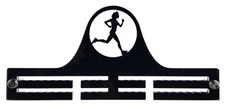 Woman Runner Running Athletics Marathon - Acrylic Medal Holder, Hanger, Display