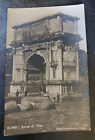 vtg postcard Italy Roma - Arco Di Tito RPPC real photo unposted