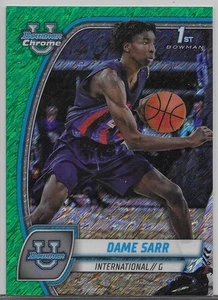 DAME SARR 2024-25 BOWMAN CROMO VERDE BRILLO REFRACTOR (RC) - Imagen 1 de 2