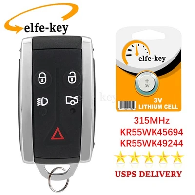 Llave inteligente de coche de 5 botones para Jaguar XF XFR XK XKR XK8 XJ8 Prox mando a distancia 315 MHz Foto 1 de 4