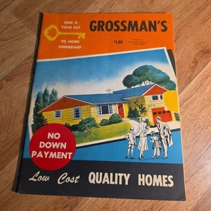 Vintage GROSSMAN'S House Kit Catalog 1950's Home Mid-Century Massachusetts - Picture 1 of 7