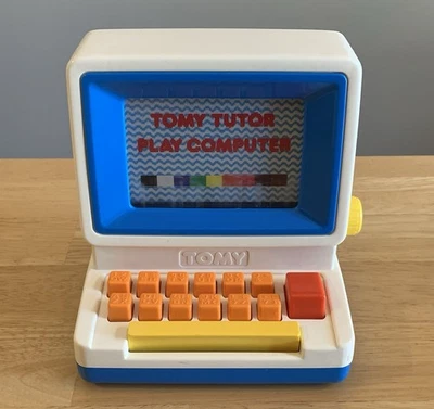 TOMY Tutor Play Computer - Vintage 1980s Educational Keyboard - Tested Works - Image 1 of 4