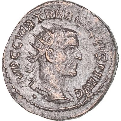 [#1170489] Coin, Trebonianus Gallus, Antoninianus, 251-253, Rome, AU, Bil, lon - Image 1 of 2