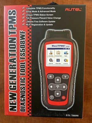 Autel TS508WF NEW Gen TPMS Diagnostic + Service Tool - Brand New / Sealed 700090 - Image 1 of 4