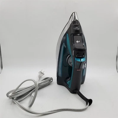 Rowenta Pro Master German Made Clothes & Garment Steam Iron 210 g/min-Black&Teal - Image 1 of 3