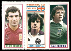 1981 Topps English League EPL Paul Cooper/Steve Coppell/Trevor Brooking - Bild 1 von 2