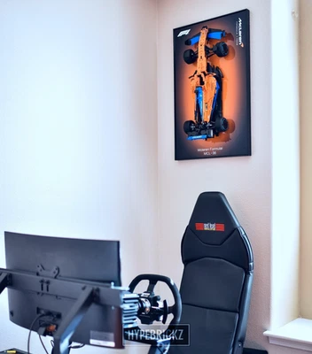 Aluminum Display Wall Frame for LEGO® Technic McLaren Formula 1™ Race Car 42141 - Image 1 of 4