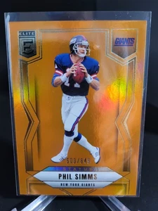 2025 Panini Donruss Elite- Phil Simms Orange #/849 #58 - Picture 1 of 4