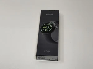 Google Pixel Watch 3 45mm LTE WiFi Matte Black Aluminum Case With Obsidian NEW - Picture 1 of 4