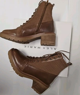 Alex Marie Women's Avelli Capri Tan Brown Leather Boots 7.5 NIB NEW!! - Image 1 of 4