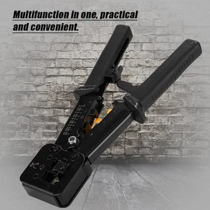 Rj45 6P 8P Netzwerkzange Multifunktionsschneider Piercing Kristallkopf Crim KUI - Afbeelding 1 van 10
