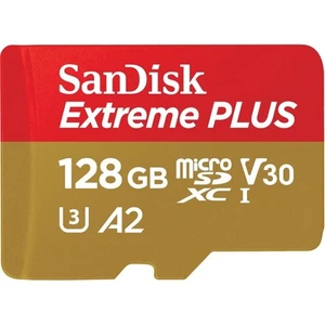 Sandisk Extreme Plus SDXC 128 GB microSD-Karte 200/90 MB/s V30 U3 A2 - Bild 1 von 2