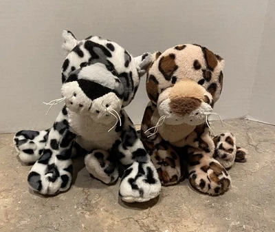 Webkinz Ganz Leopardo Nieve y Manchado Lote de 2 Paquete de Peluche Sin Código Foto 1 de 4