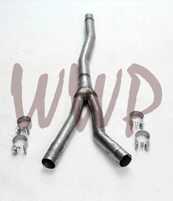 Kit de tubo en Y carroñero resonador de escape de 2,25" para Ford Mustang 15-23 2,3 L EcoBoost Foto 1 de 2