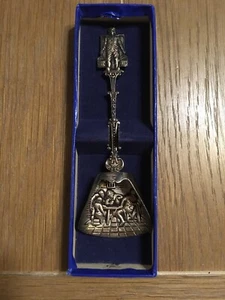 VINTAGE SCHOONHOVENSCHE ZILVERFABRIEK CASE SILVER PLATE HOLLAND HOOIJKAAS SPOON - Picture 1 of 7