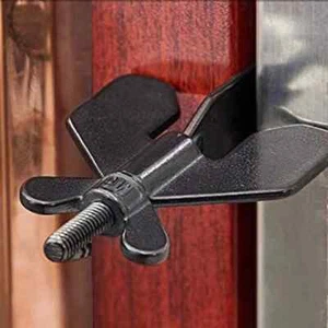 Portable Travel Door Lock Anti-Theft Stopper Security Latch Safety Hotel Home - Picture 1 of 9