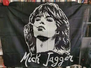 BANDIERA/FLAG VINTAGE - MICK JAGGER - cm 94 x 134 - Bild 1 von 1