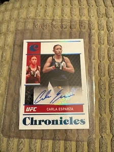 CARLA ESPARZA 2022 Chronicles UFC #CS-CES Auto PLATINUM SSP 1/1 One Of One Rare - Picture 1 of 3