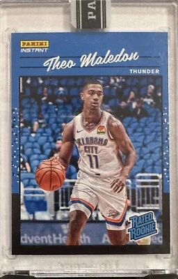 Theo Maledon 2021-22 NBA Panini Instant Rated Rookie 1/1 - Image 1 of 3