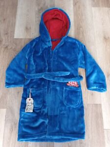 Dressing Gown BLUE children age 5/6 Paddington Bear Very Good Condition