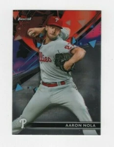 2021 TOPPS FINEST BASEBALL AARON NOLA PHILADELPHIA PHILLIES #76 - Picture 1 of 2