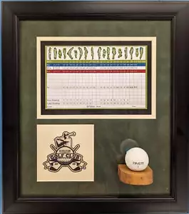 Hole In One Display With Course Logo & Scorecard + Golf Ball Platform - Picture 1 of 1